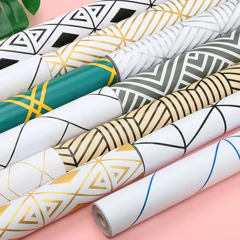 Desk Setup Background - Wallpaper tebal gaya Nordic, perekat sendiri