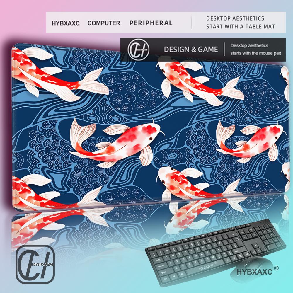 Desk Setup Red - HYBXAXC Alas Meja Ikan Koi Jepang,