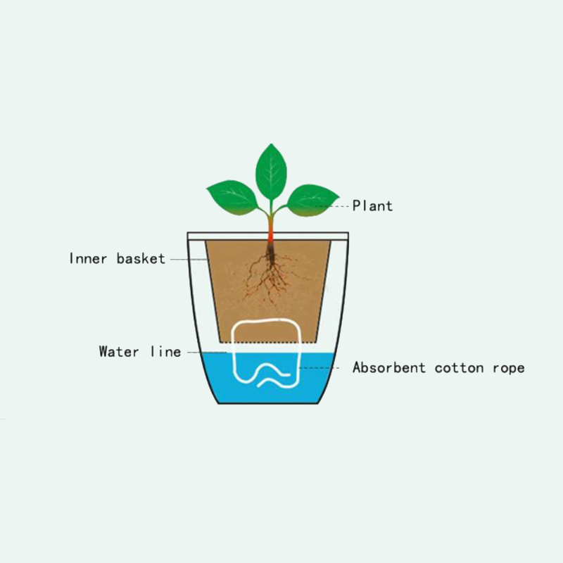 Desk Setup Plant - Pot Bunga Otomatis Lazy Flower Seri