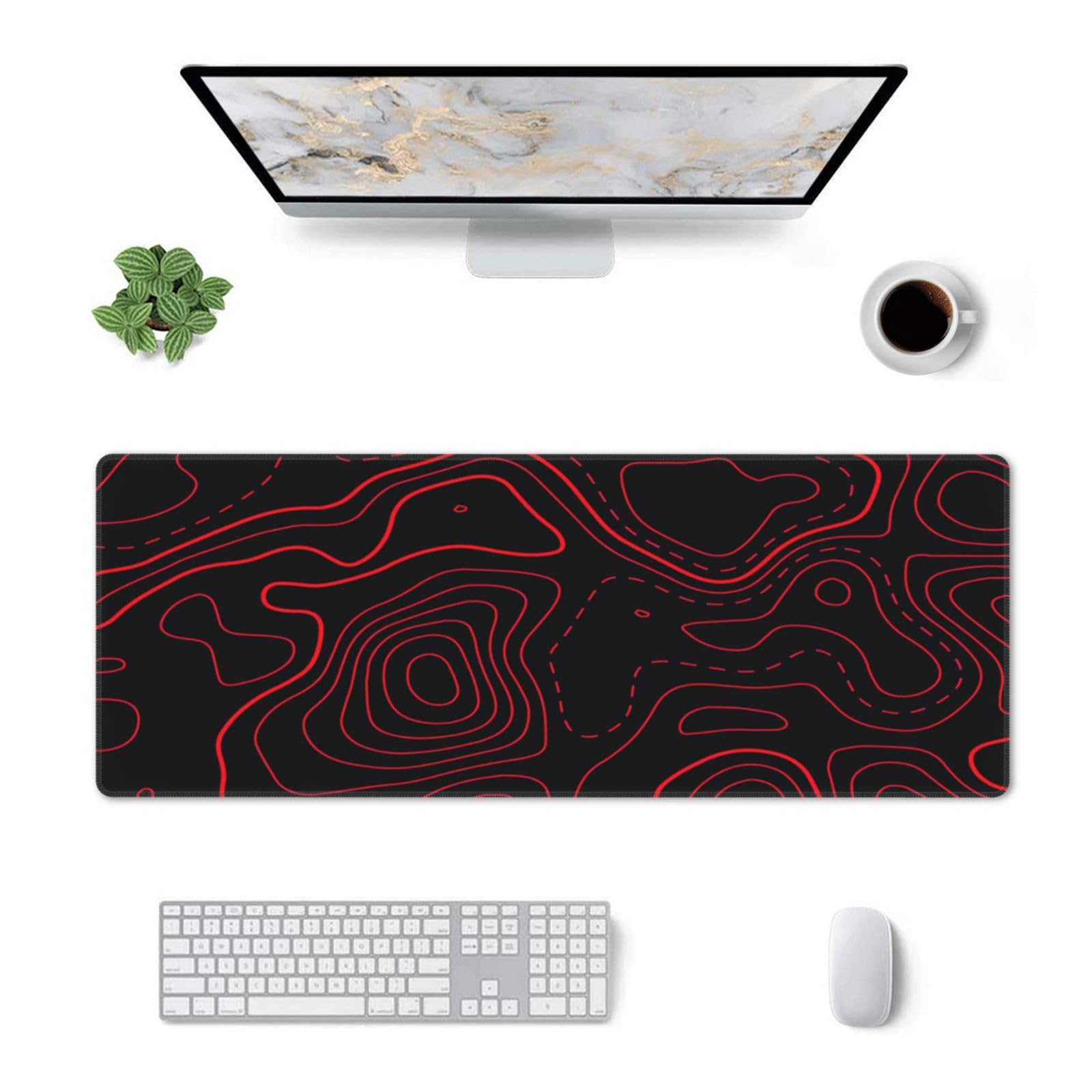 Alas Mouse Gaming Topografi Me - Desk Setup Red ulasan dan harga