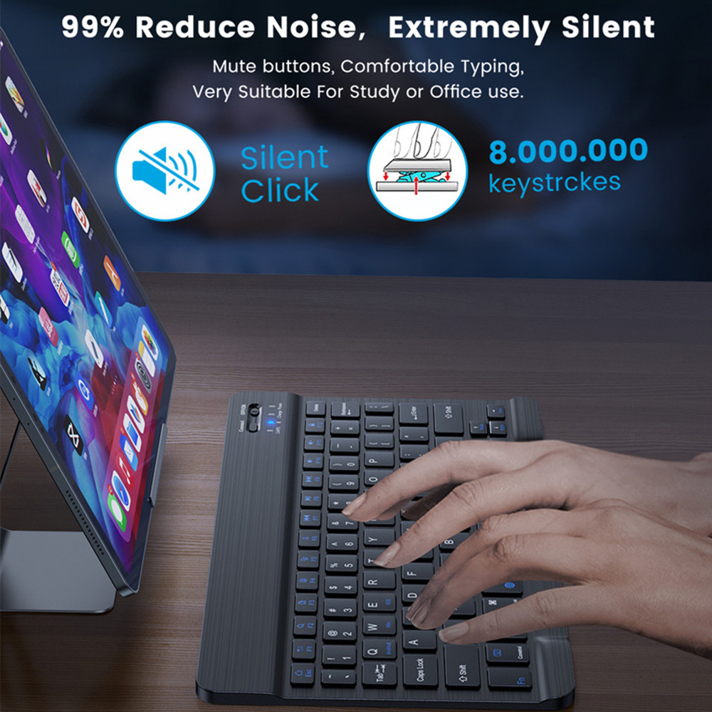 Keyboard Mouse Nirkabel Blueto - Desk Setup Ipad ulasan dan harga