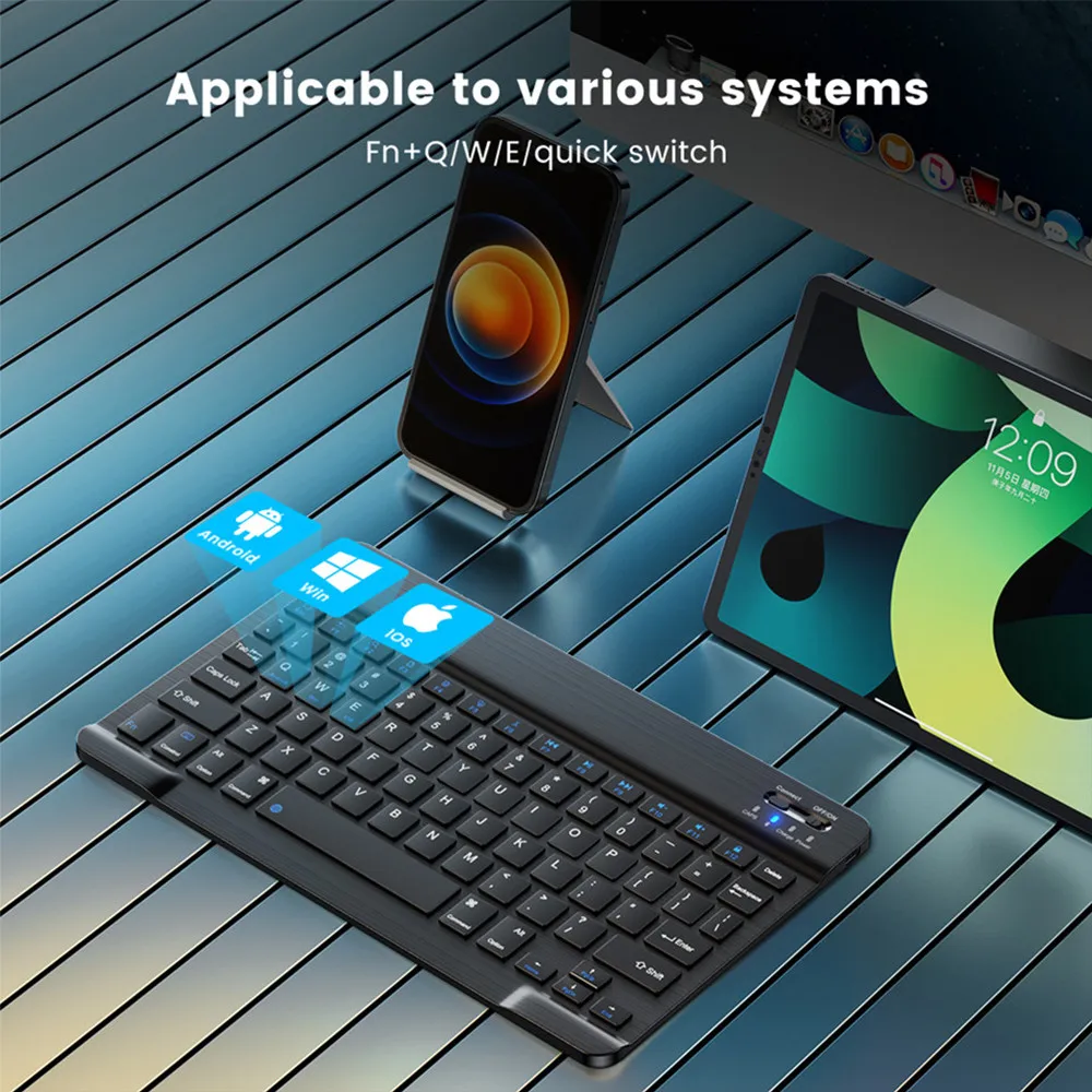 Keyboard Mouse Nirkabel Blueto - Desk Setup Ipad ulasan dan harga