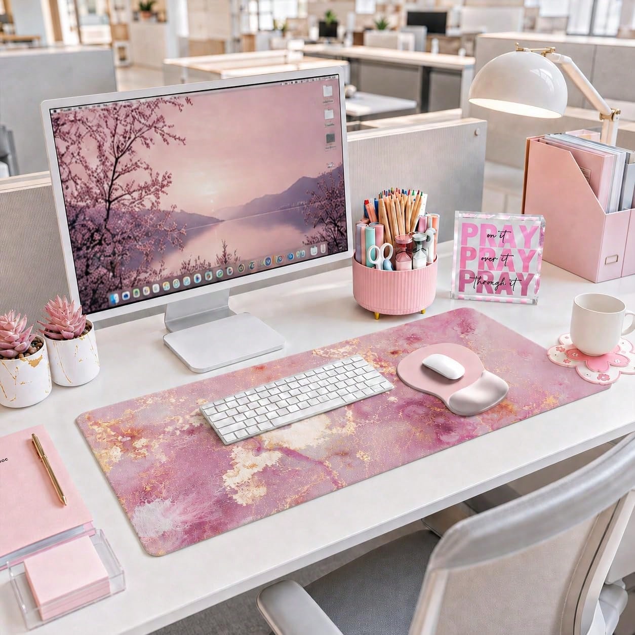 Set Dekorasi Meja 7 Buah, Deko - Desk Setup Girly ulasan dan harga