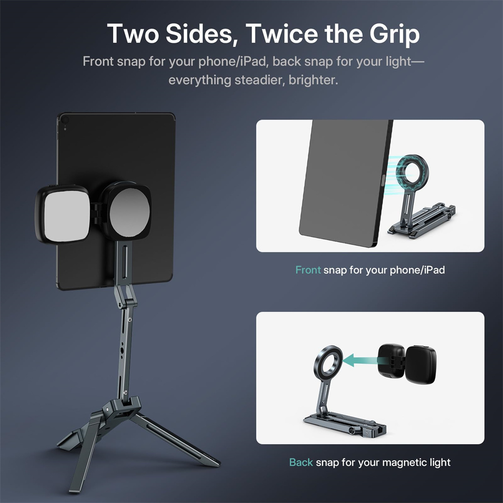 Stand Tripod Magnetik Universa - Desk Setup Ipad ulasan dan harga