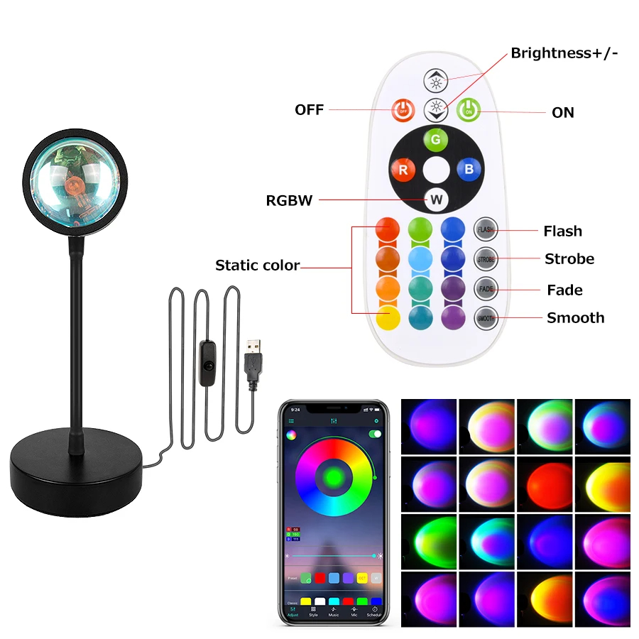 Lampu proyektor Bluetooth, lam - Desk Setup Background ulasan dan harga