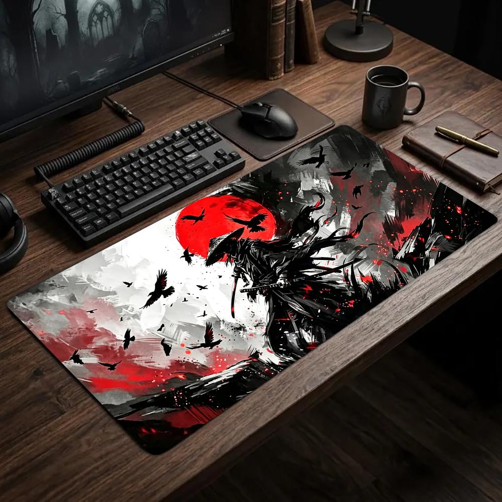 Alas Mouse Samurai Red Moon Cr - Desk Setup Red ulasan dan harga