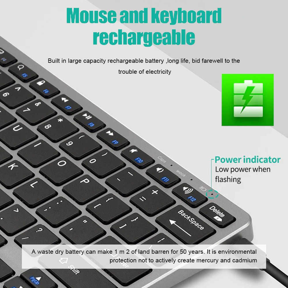 Keyboard nirkabel Bluetooth 5. - Desk Setup Ipad ulasan dan harga