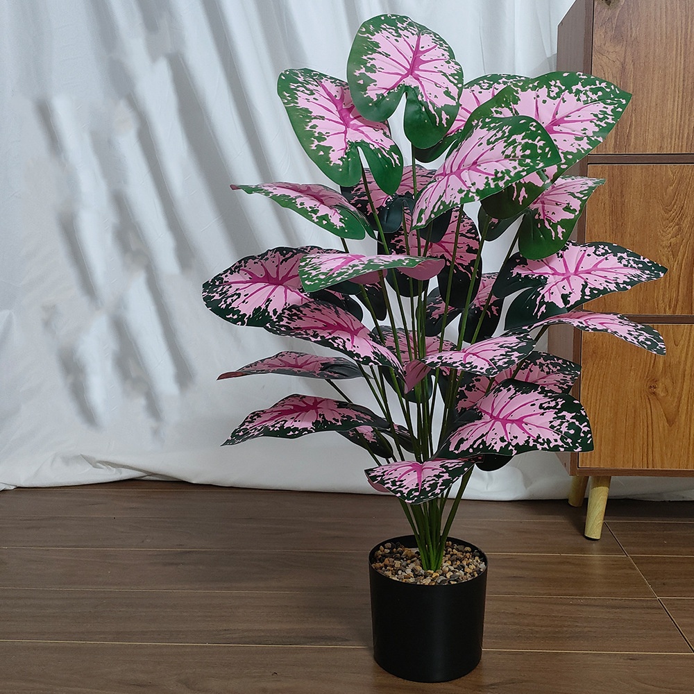 Tanaman pot bunga buatan daun  - Desk Setup Plant ulasan dan harga