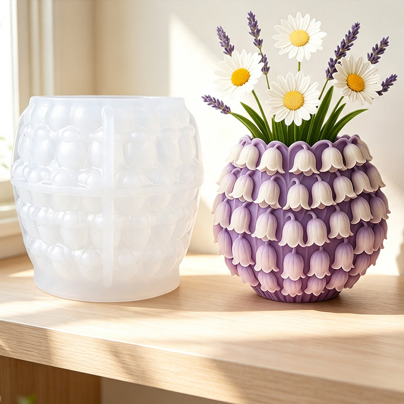 Cetakan Silikon Vas Bunga Lily - Desk Setup Plant ulasan dan harga