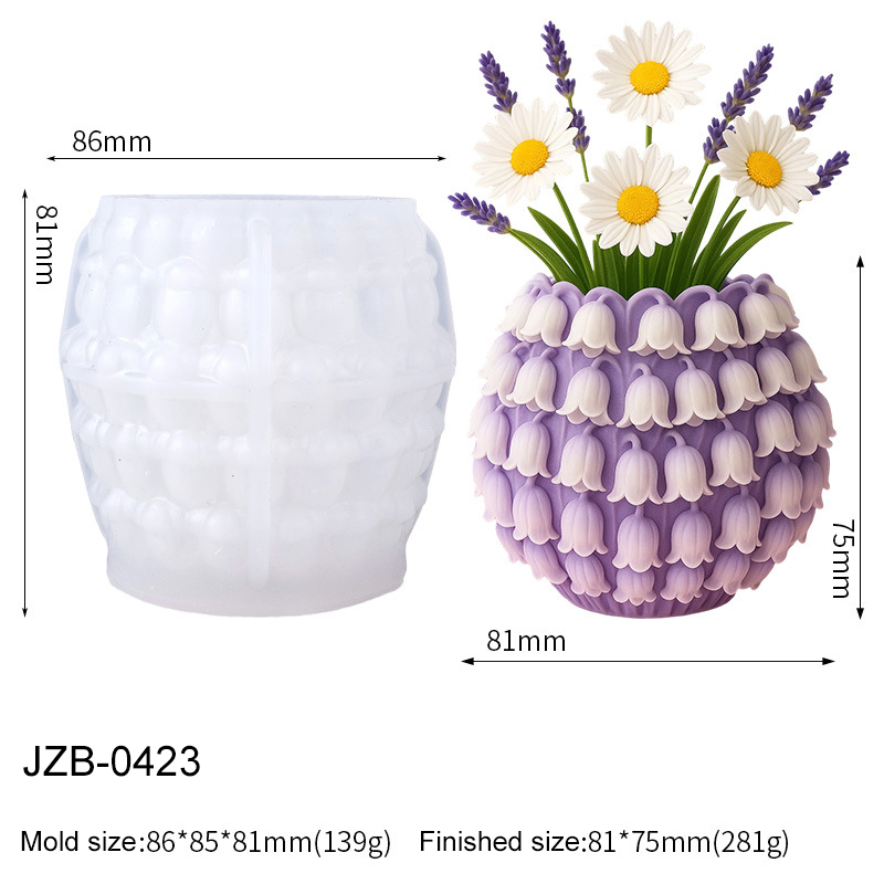 Cetakan Silikon Vas Bunga Lily - Desk Setup Plant ulasan dan harga