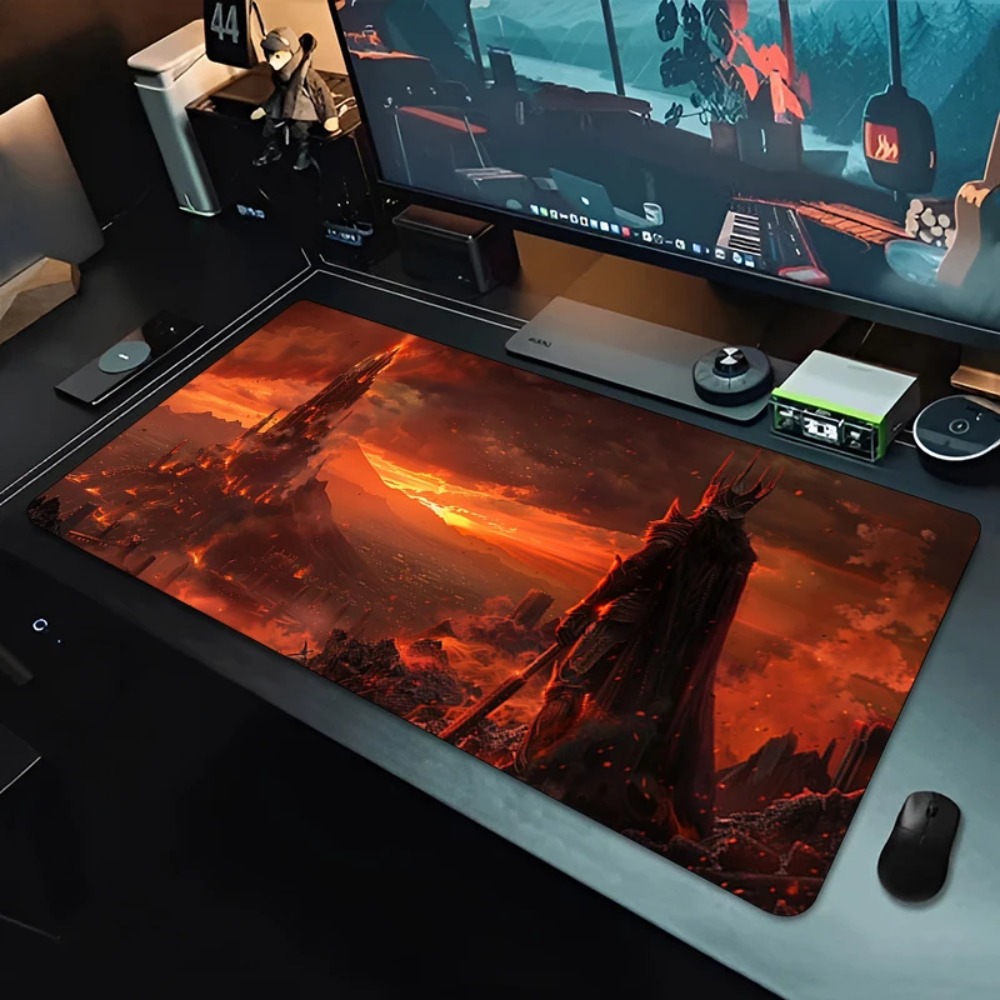 Alas Mouse Gaming Besar Motif  - Desk Setup Red ulasan dan harga