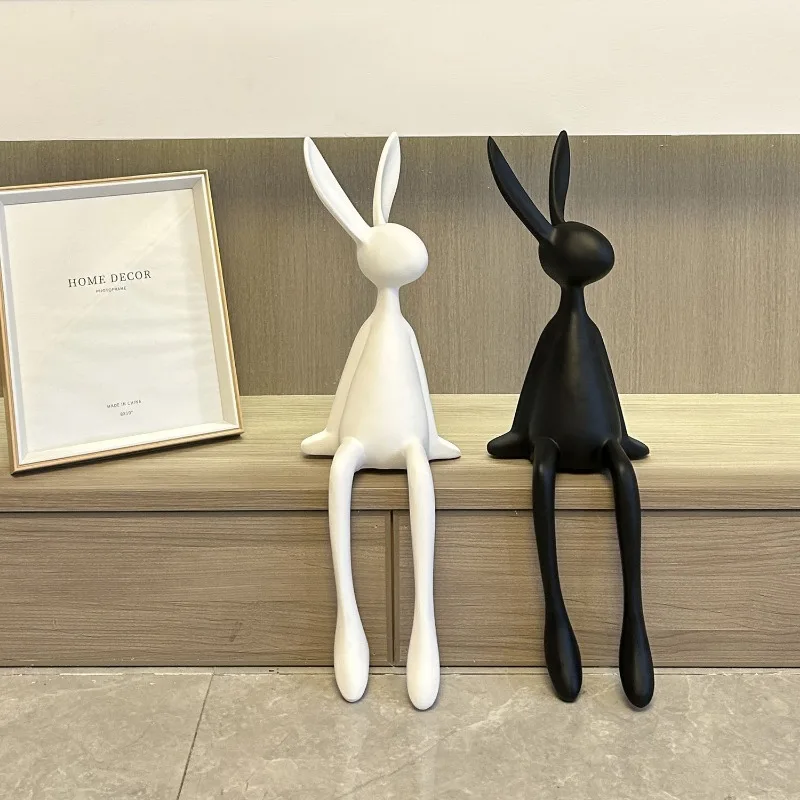 Ornamen Duduk Kelinci Hitam Ke - Desk Setup Background ulasan dan harga