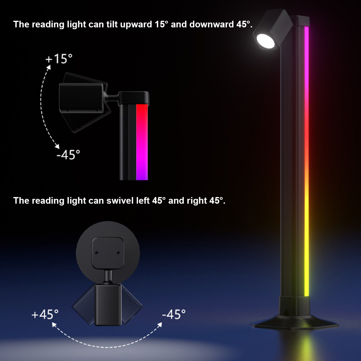 Lampu LED RGB Smart Light Bar  - Desk Setup Background ulasan dan harga