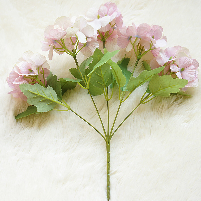 5 kepala bunga Hydrangea buata - Desk Setup Background ulasan dan harga